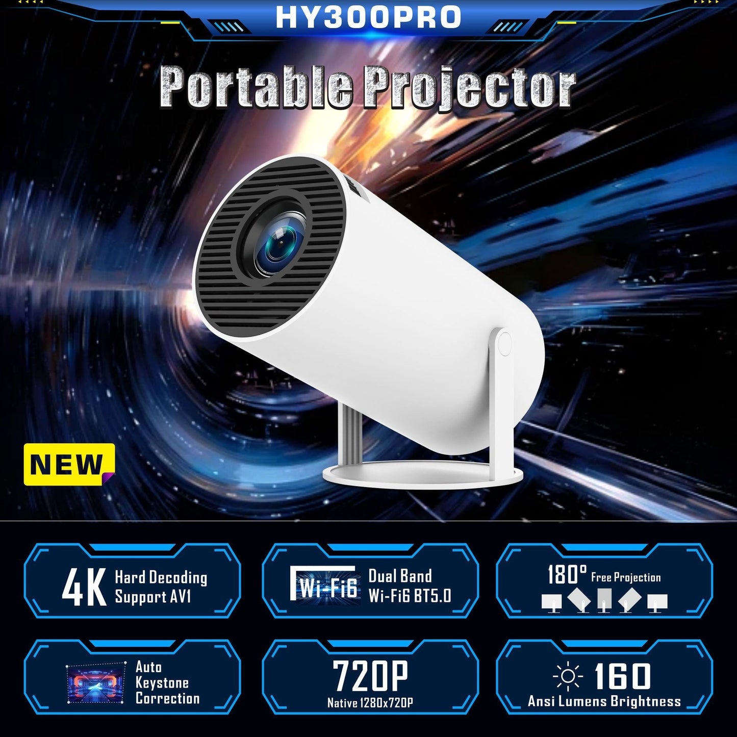 Nexiru Portable Projector Home Theater